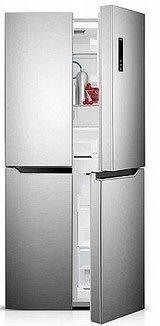 מקרר 4 דלתות 472 ליטר האייר כסוף Haier HRF-4482FSS מקרר 4 דלתות 472 ליטר האייר כסוף Haier HRF-4482FSS